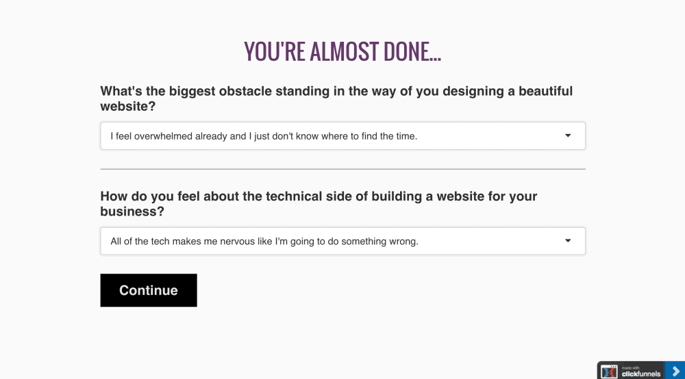 Survey Page (version 2)