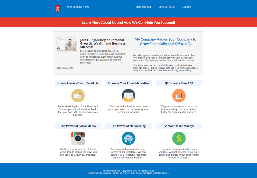 About Us Page