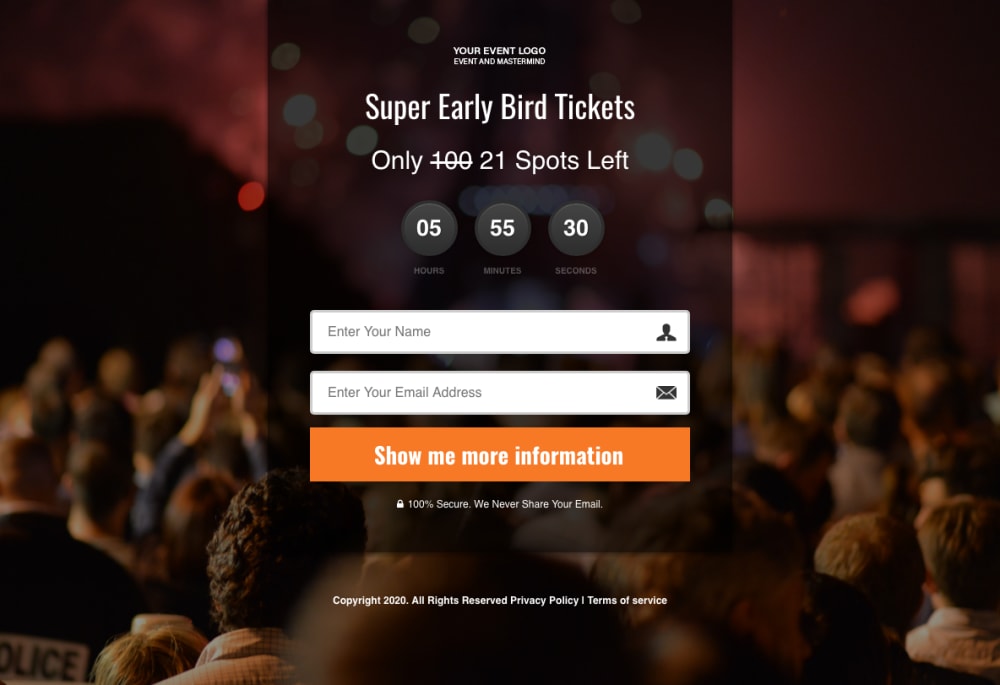 Squeeze & Optin Page