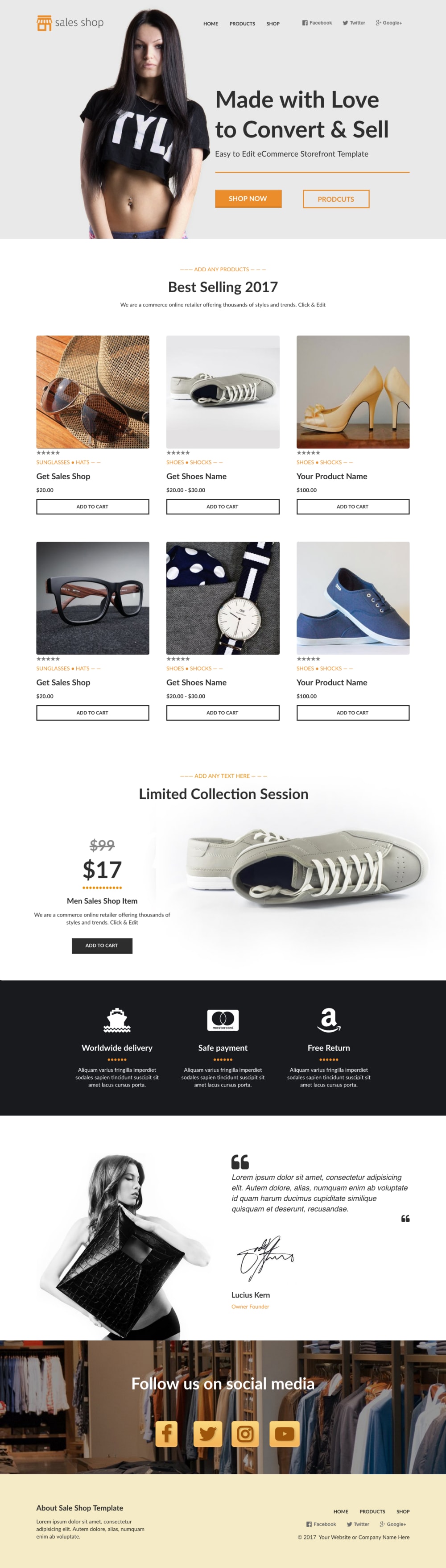 Store eCommerce 100K Funnel - StoreFront