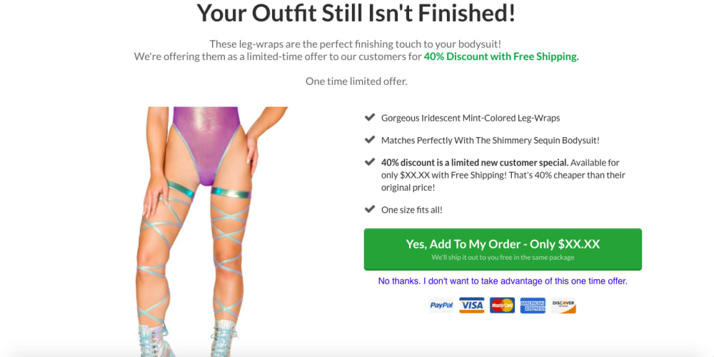 2nd UPSELL PAGE