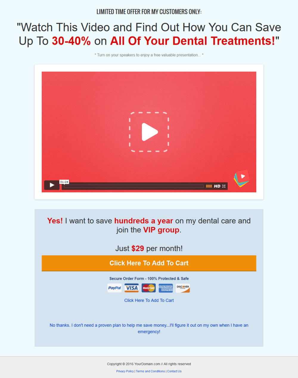 Dentist Leadgen Core Upsell