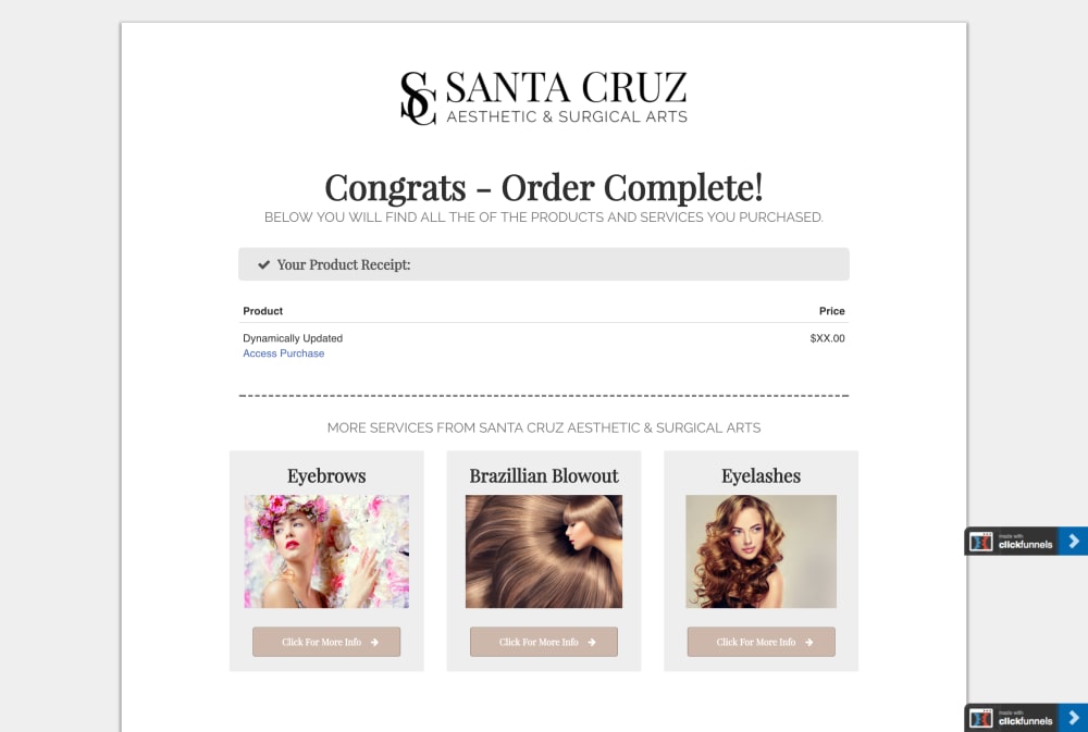 Order Completion + More Offers 