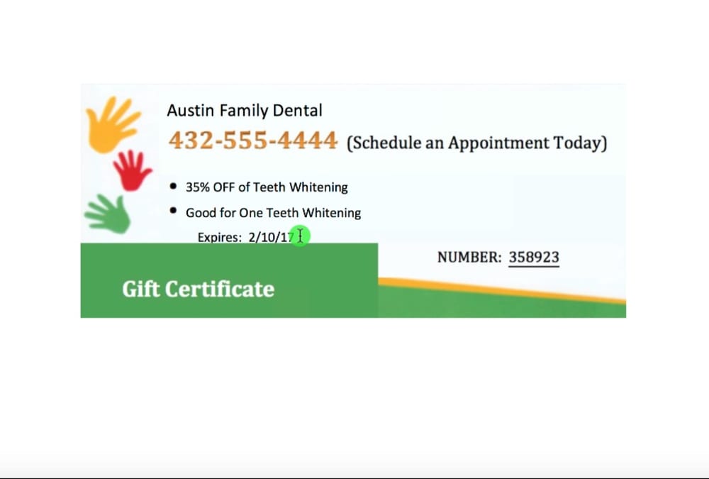 Coupon Sample