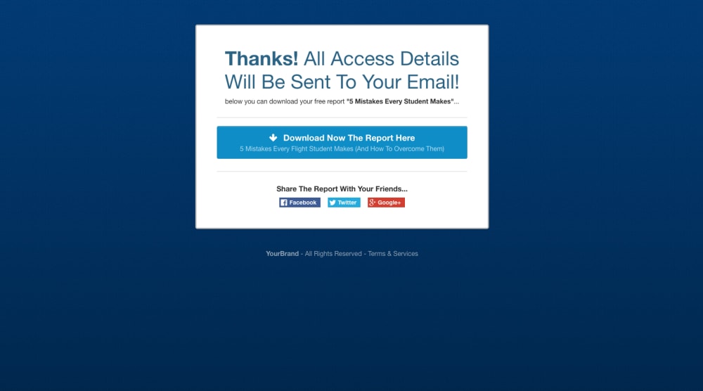 Final Thank You Page