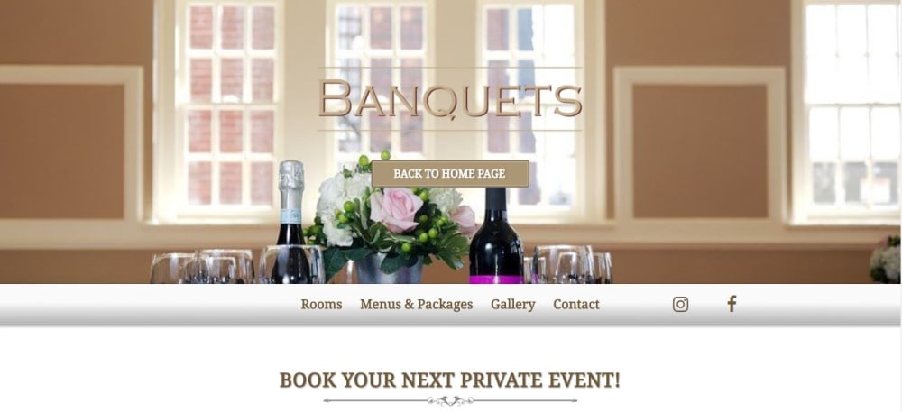 Banquet Page