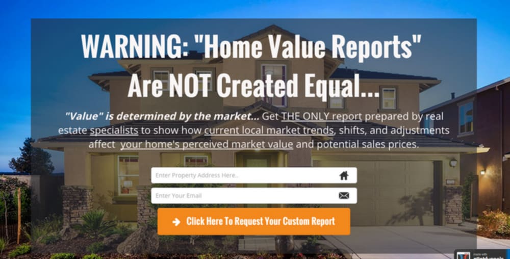 Second Landing Page