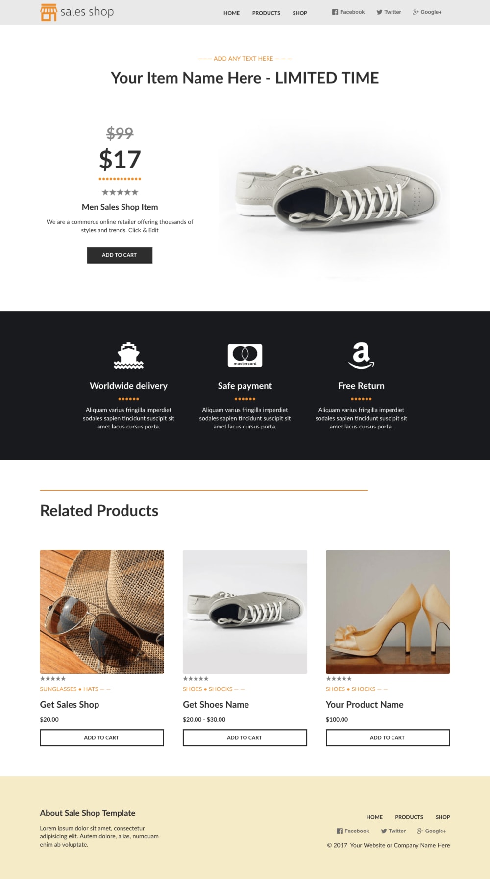 Store eCommerce 100K Funnel - Single Product Page