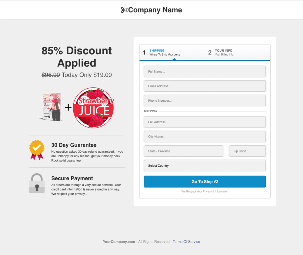 Checkout Page 