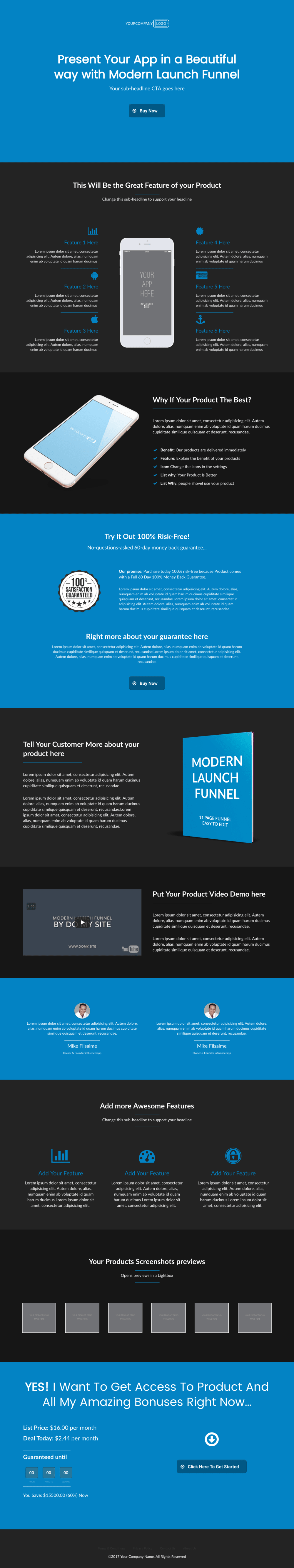 Long Form Sales Page