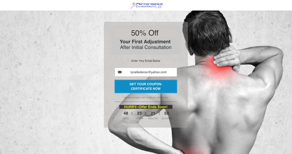 Landing page #2 Alternate