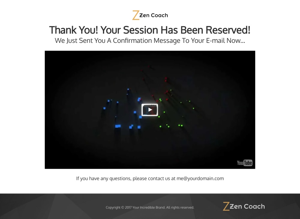 Confirmation Page