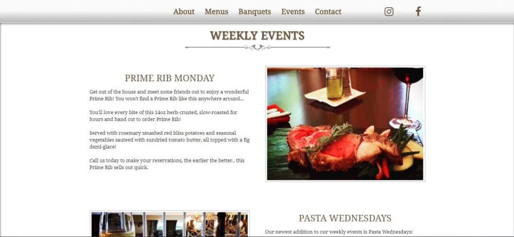 Events Page - Weekly Events