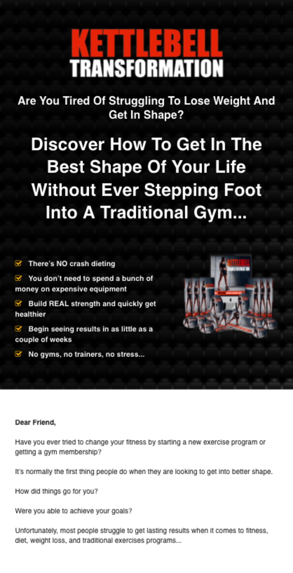 Health and Wellness Sales Page