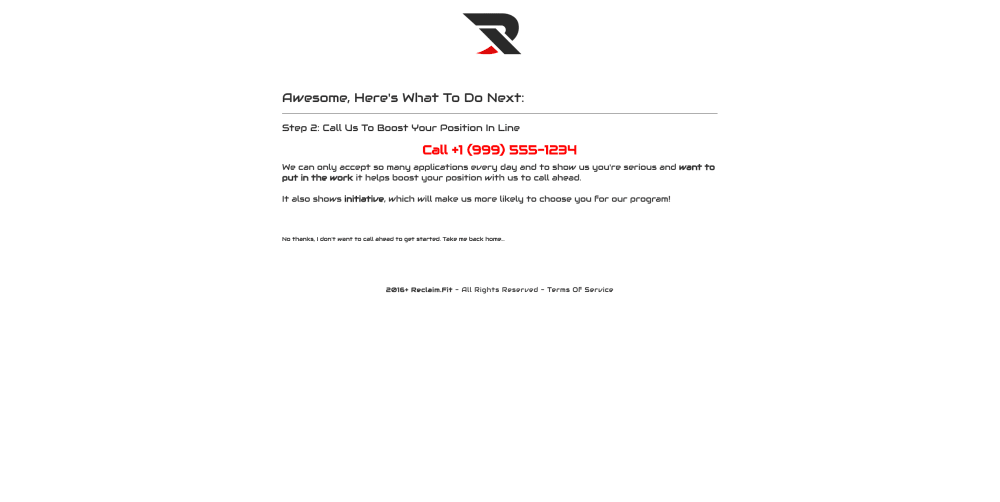 Client CALL To Action!