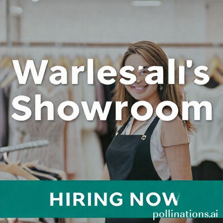 Wholesale Sales Representative – Women's Showroom (Retail Accounts) – Hiring Now
