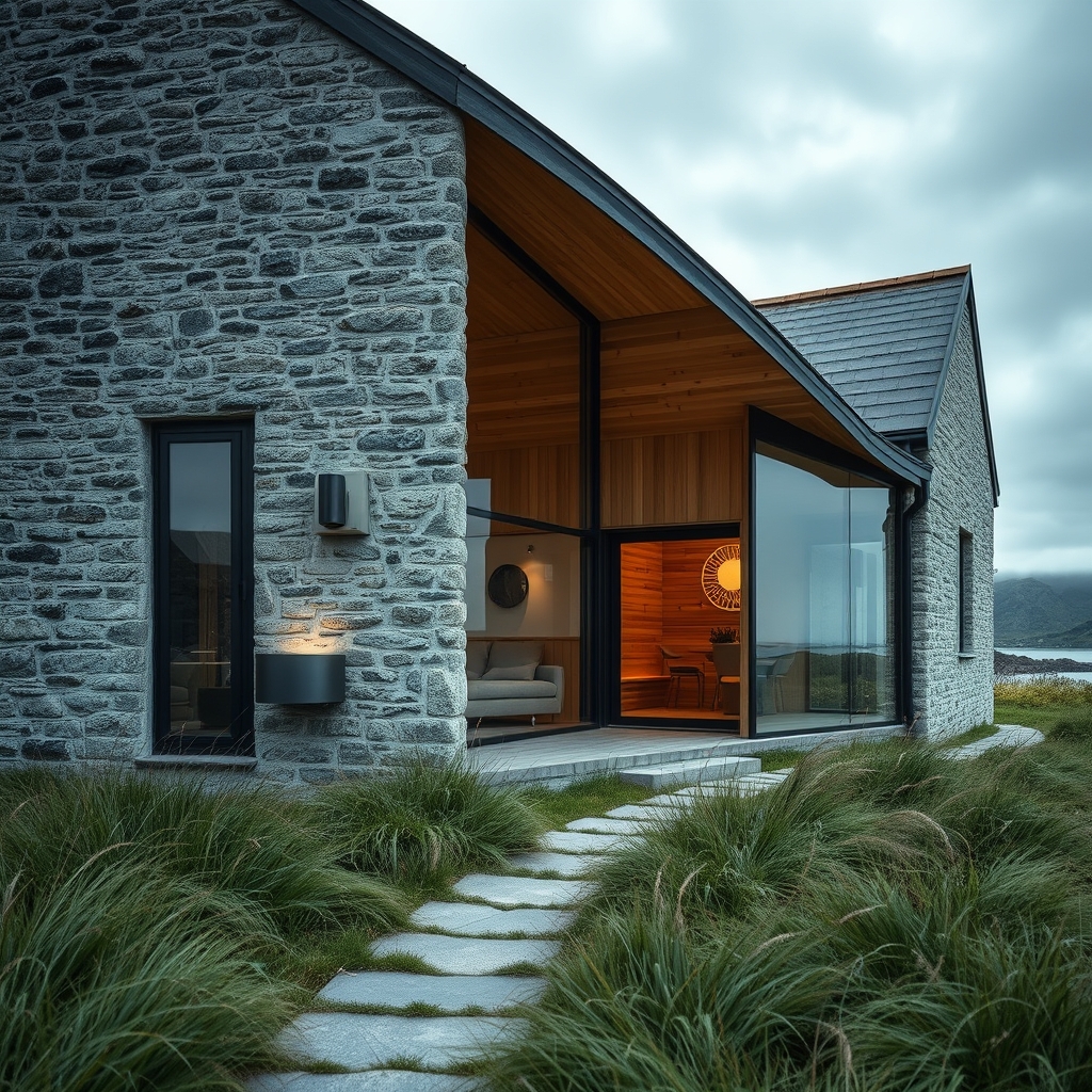 Sheltered Extension Redefines Living in a Fjord‑Side Home