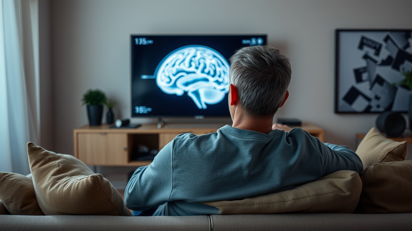 Midlife TV Binge Linked to Smaller Brain Volumes, Study Finds