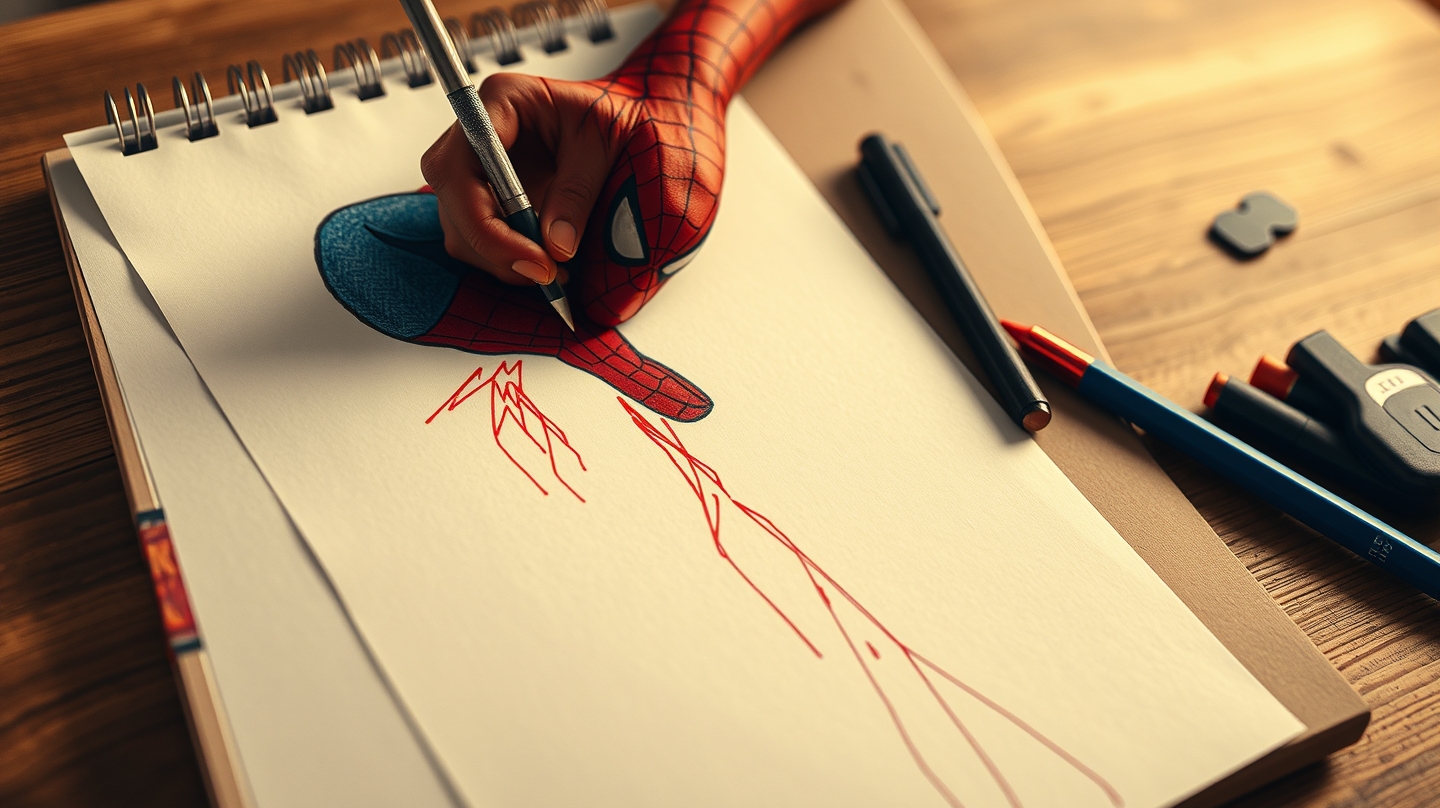 Viral Hand-Drawn Spider-Man Poster Sparks Conversation About Fan Art and Franchise Marketing