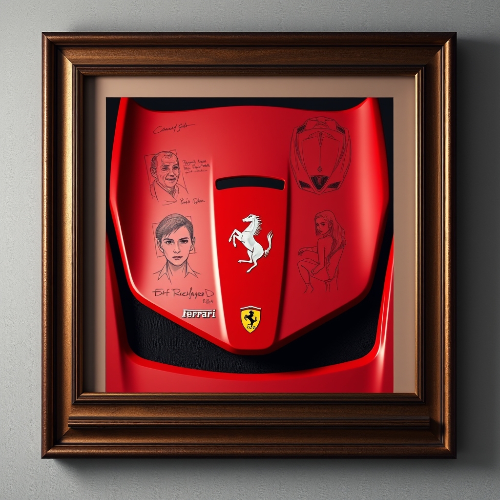 Ferrari Turns Sketches into Wall Art with Limited‑Edition Body Panels