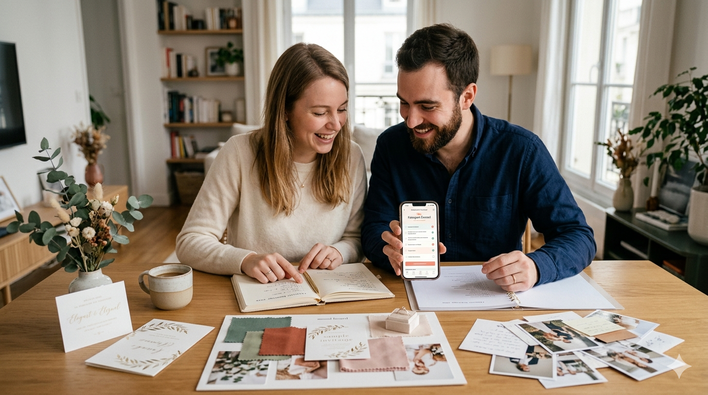 Checklist organisation mariage 2026 planning couple