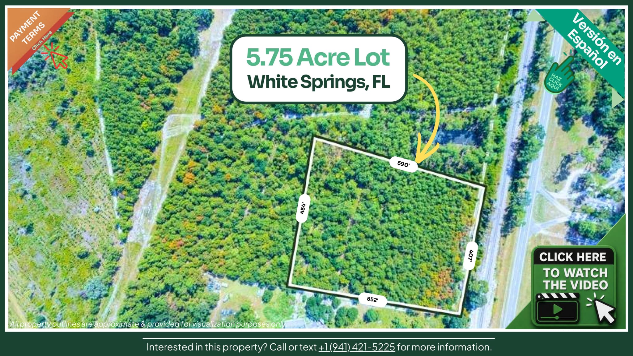 5.75-Acre Lot with US 41 Highway Frontage in White Springs, FL — photo 1 of 6