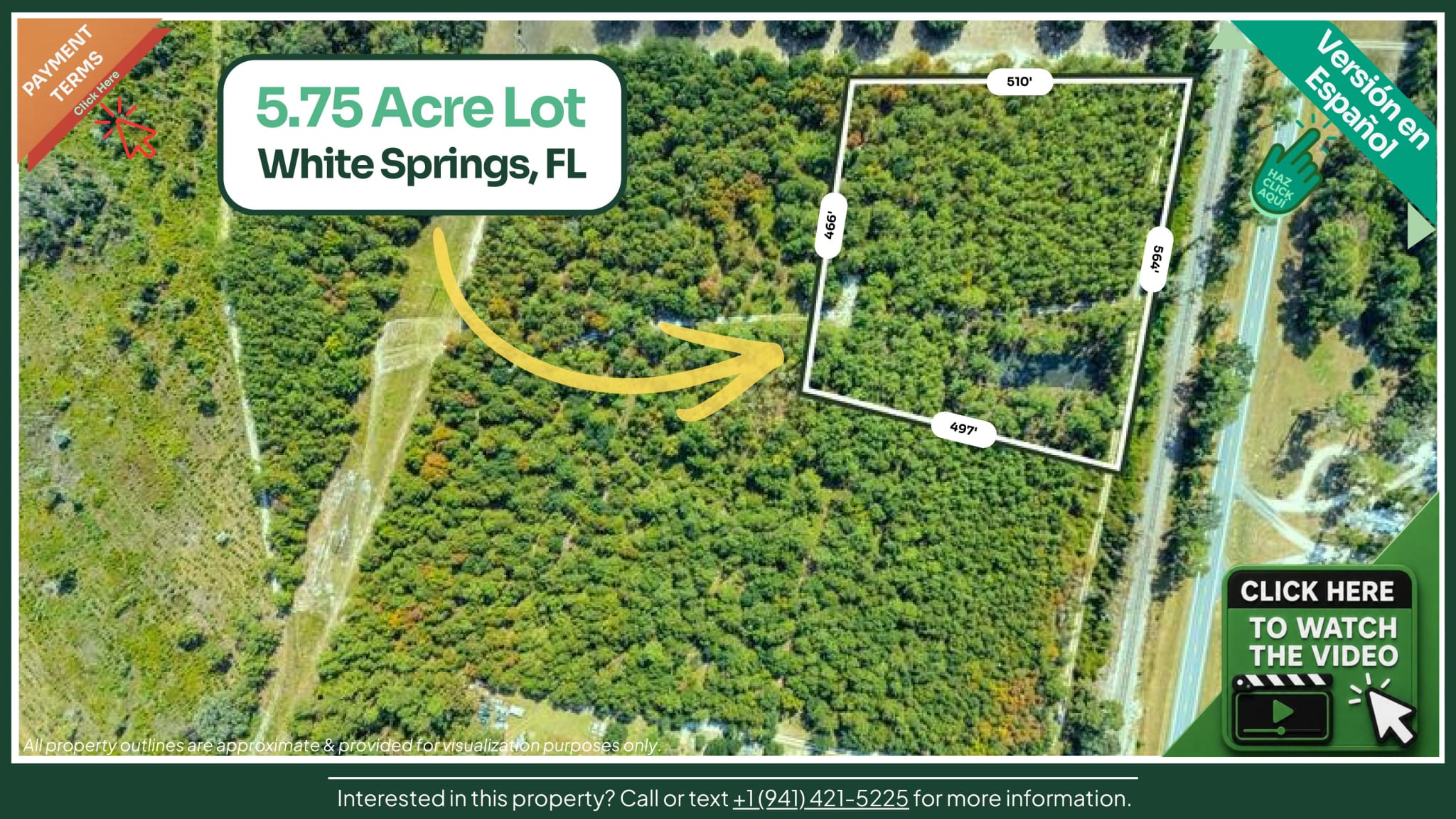 5.75-Acre Lot 1 on US 41 in White Springs, FL — Mobile Homes Welcome — photo 1 of 6
