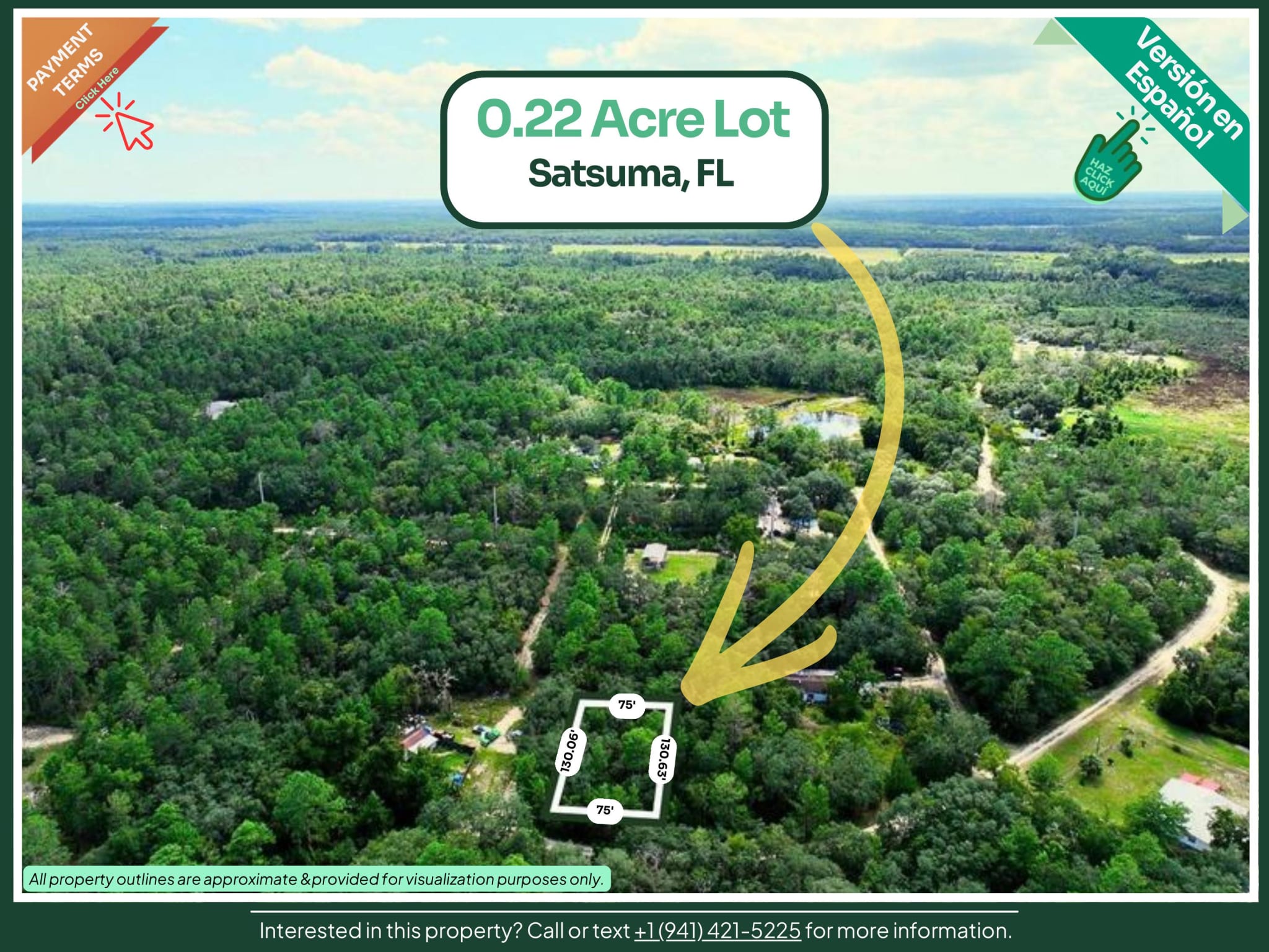 Wooded 0.22-Acre Corner Lot in Satsuma, FL — Mobile Homes Allowed, No HOA — photo 1 of 6