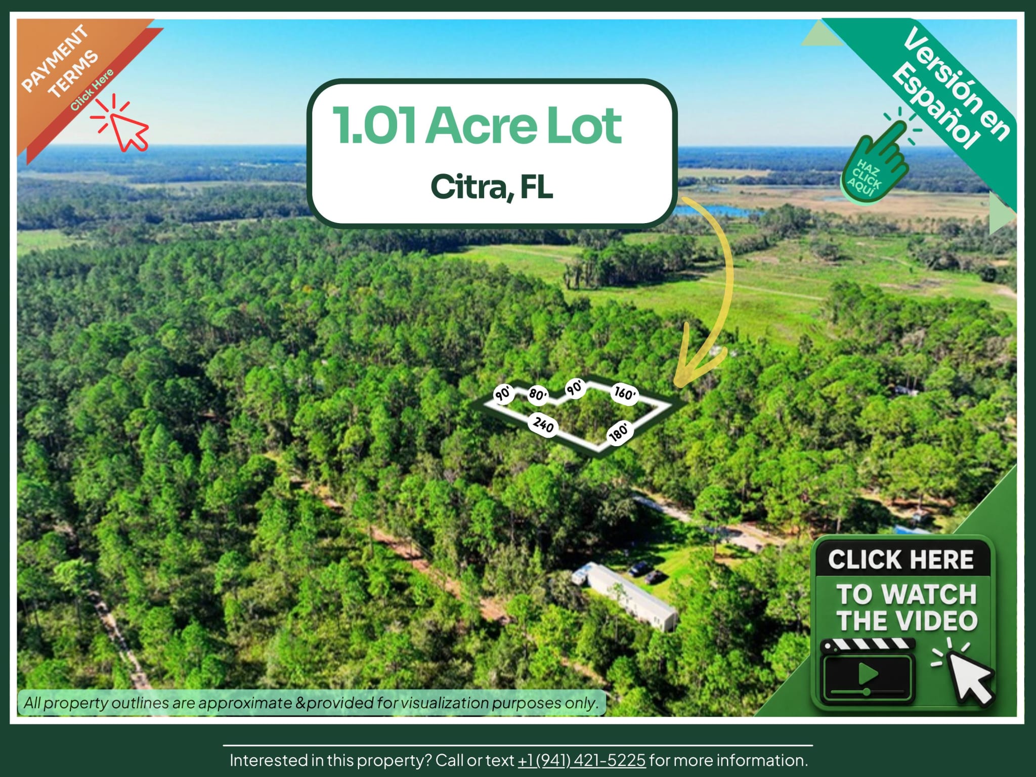 Wooded 1.01-Acre Lot in Citra, FL — Mobile Homes Allowed, No HOA — photo 1 of 6