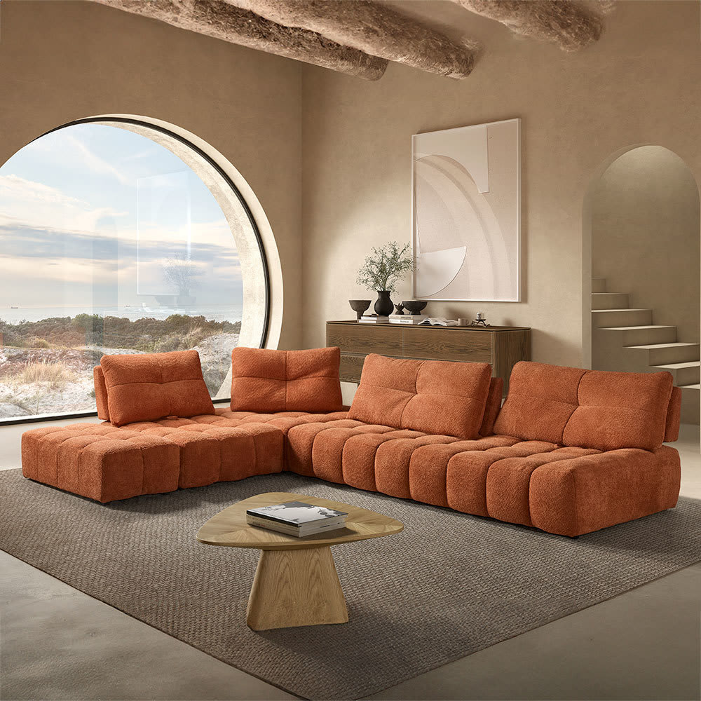 Canape angle orange