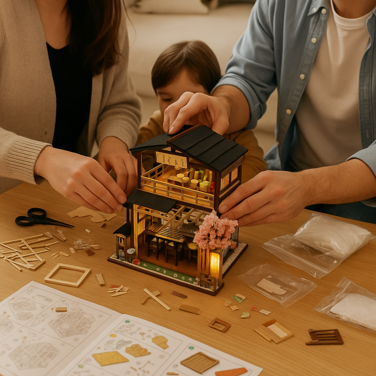 Casa Japoneza miniaturala DIY - imagine principala
