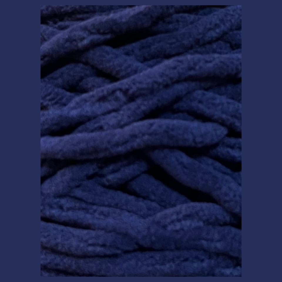 Fil chenille blanket 100g  - Bleu de nuit