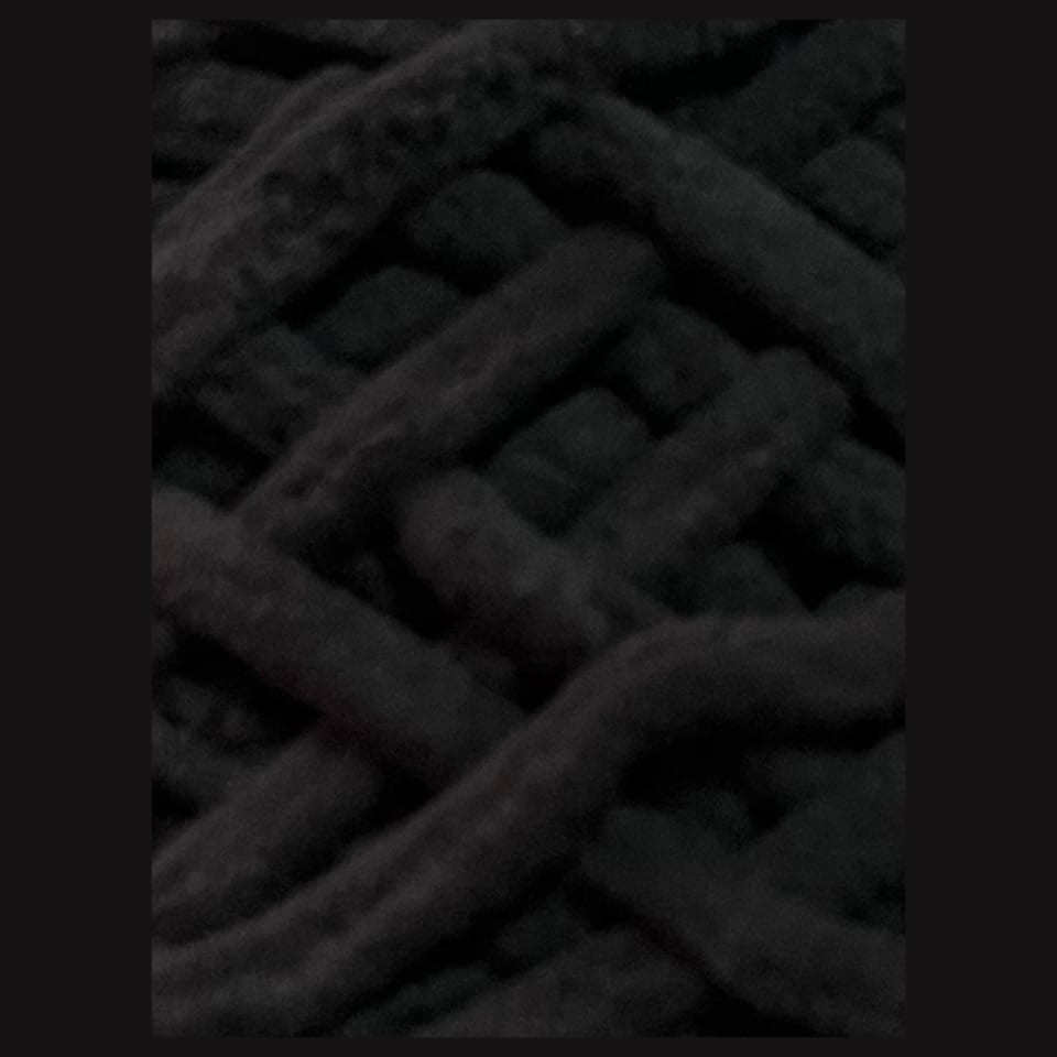 Fil chenille blanket 100g  - Noir
