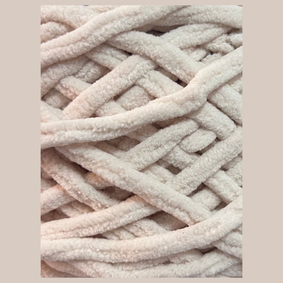 Fil chenille blanket 100g  - Beige sable