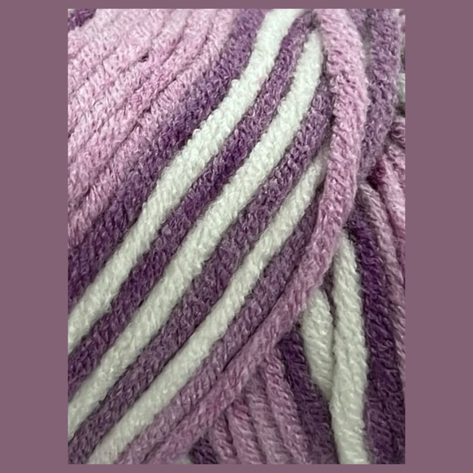 Laine acrylique multicolore 100g - Motif 6