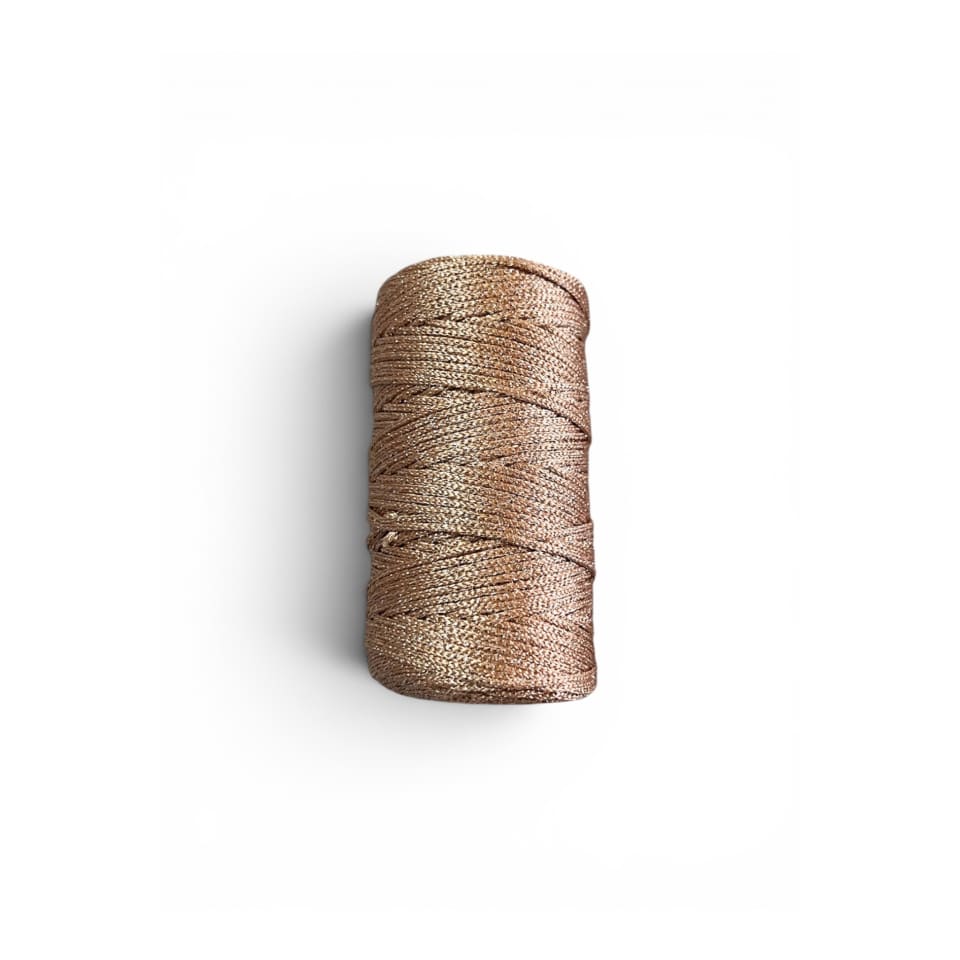 Fil pailleté - Beige doré