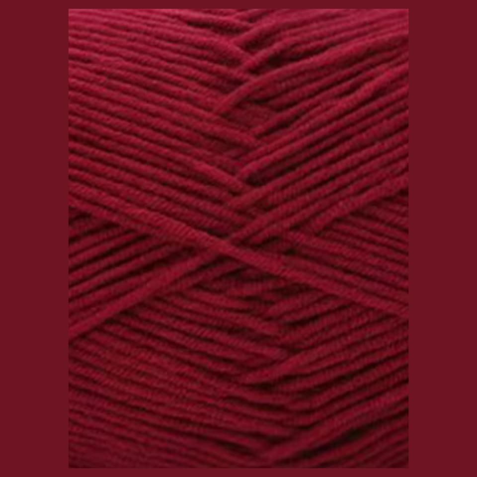 Laine Coton 100g - Rouge bordeaux