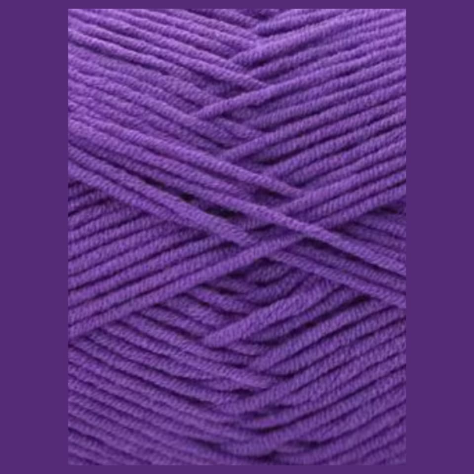 Laine Coton 100g - Mauve foncé