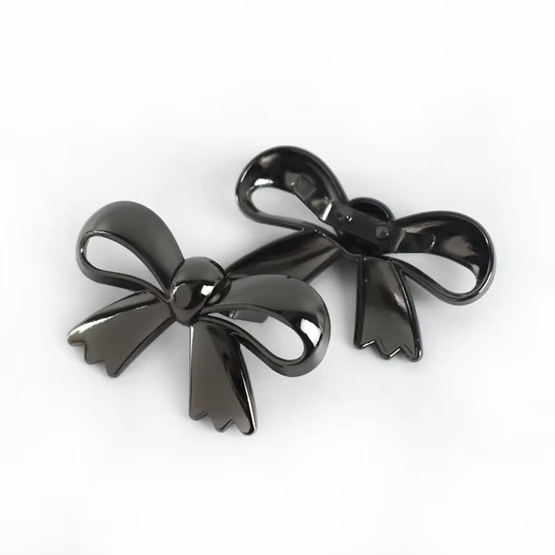 Noeud décoratif en métal  - Noir