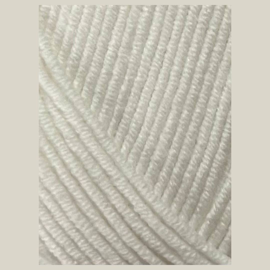 Laine Coton - Blanc