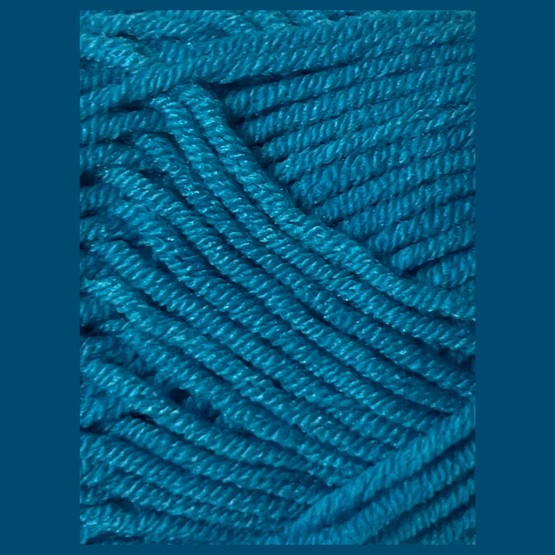 Laine coton mini - Bleu turquoise