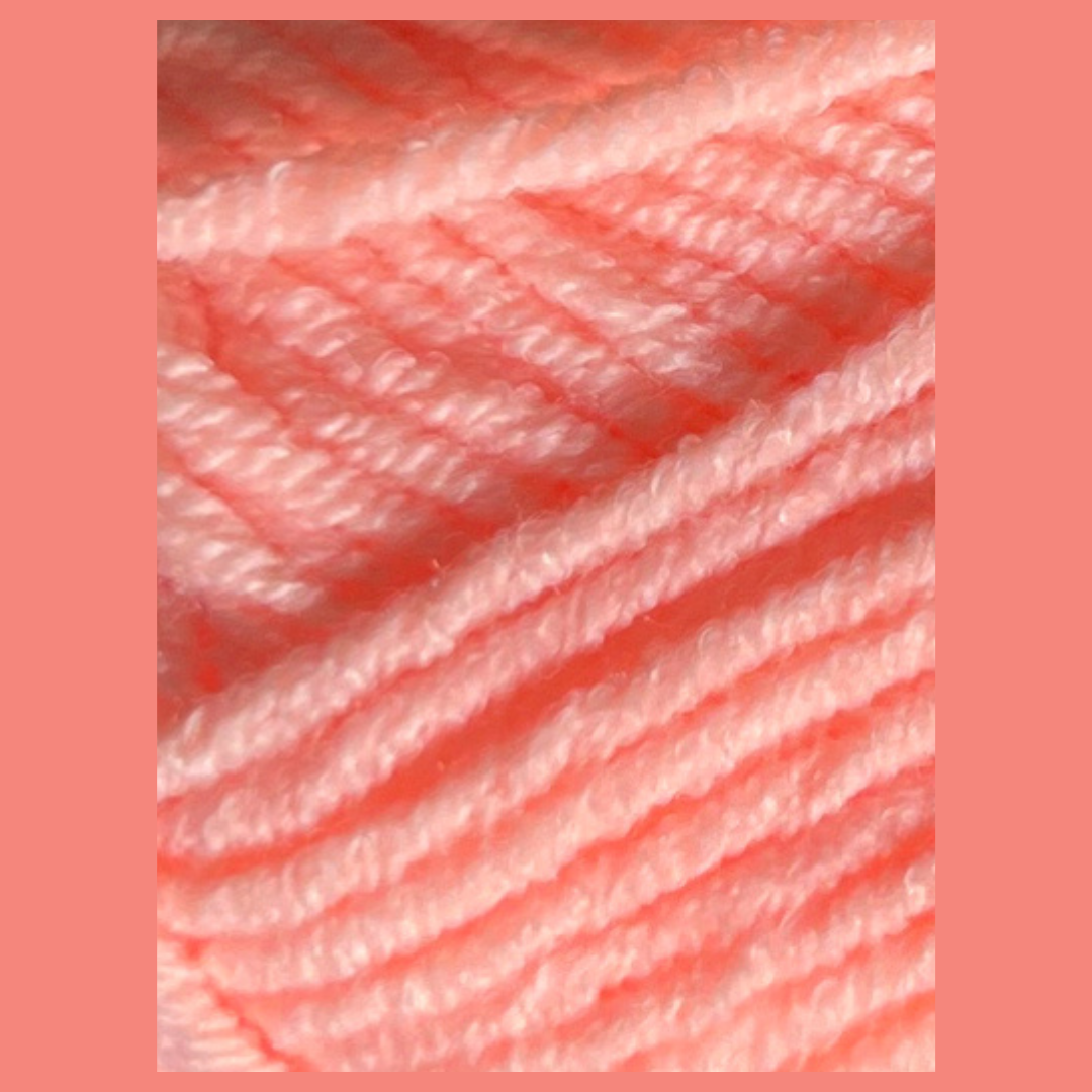 Laine coton mini - Rose pêche