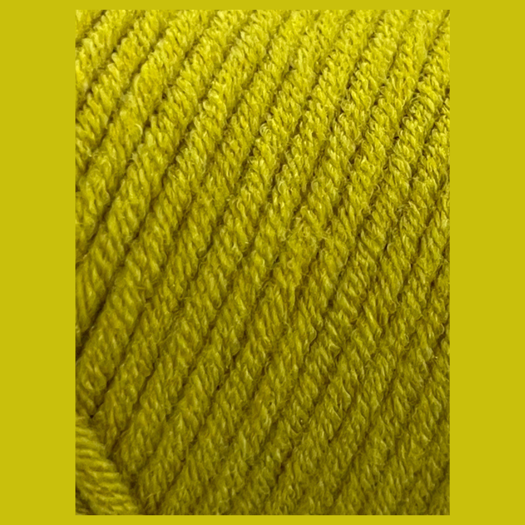 Laine acrylique  - Jaune moutarde