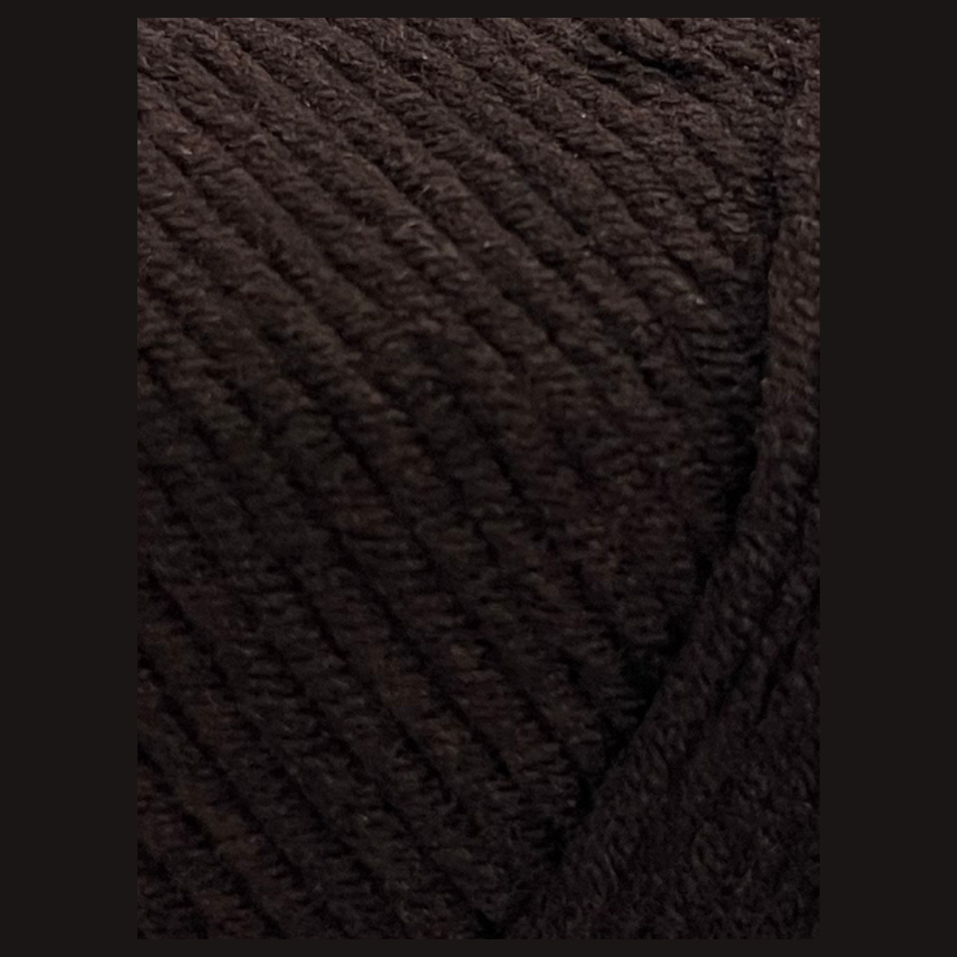 Laine acrylique  - Marron foncé