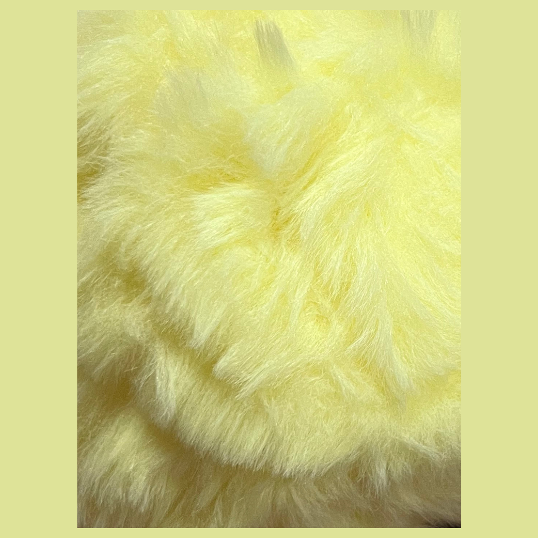 Fausse fourrure  - Jaune clair