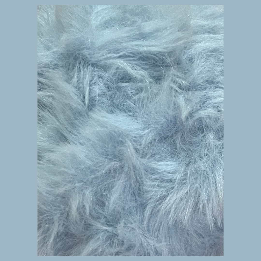 Fausse fourrure  - Bleu ciel