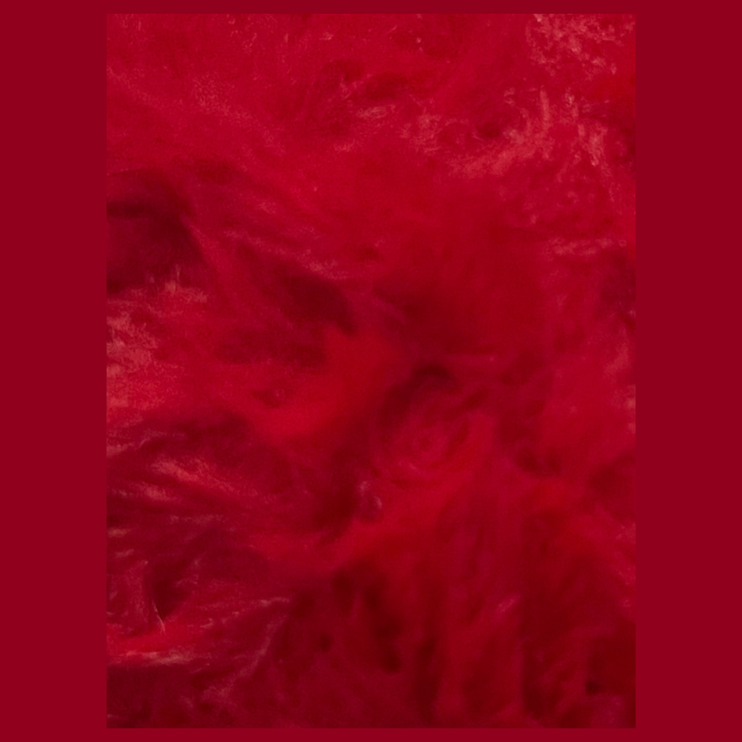Fausse fourrure  - Rouge