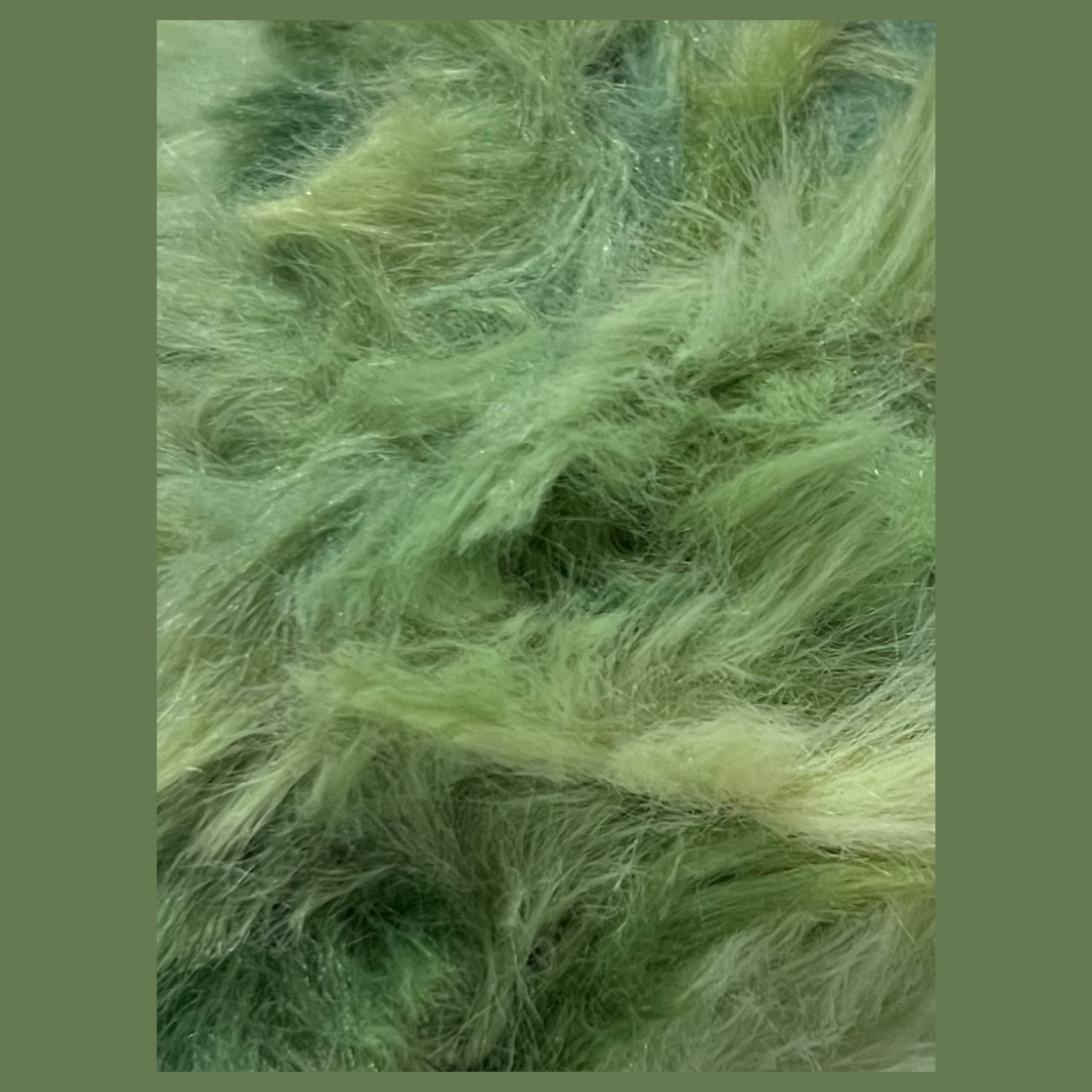 Fausse fourrure  - Vert teinté