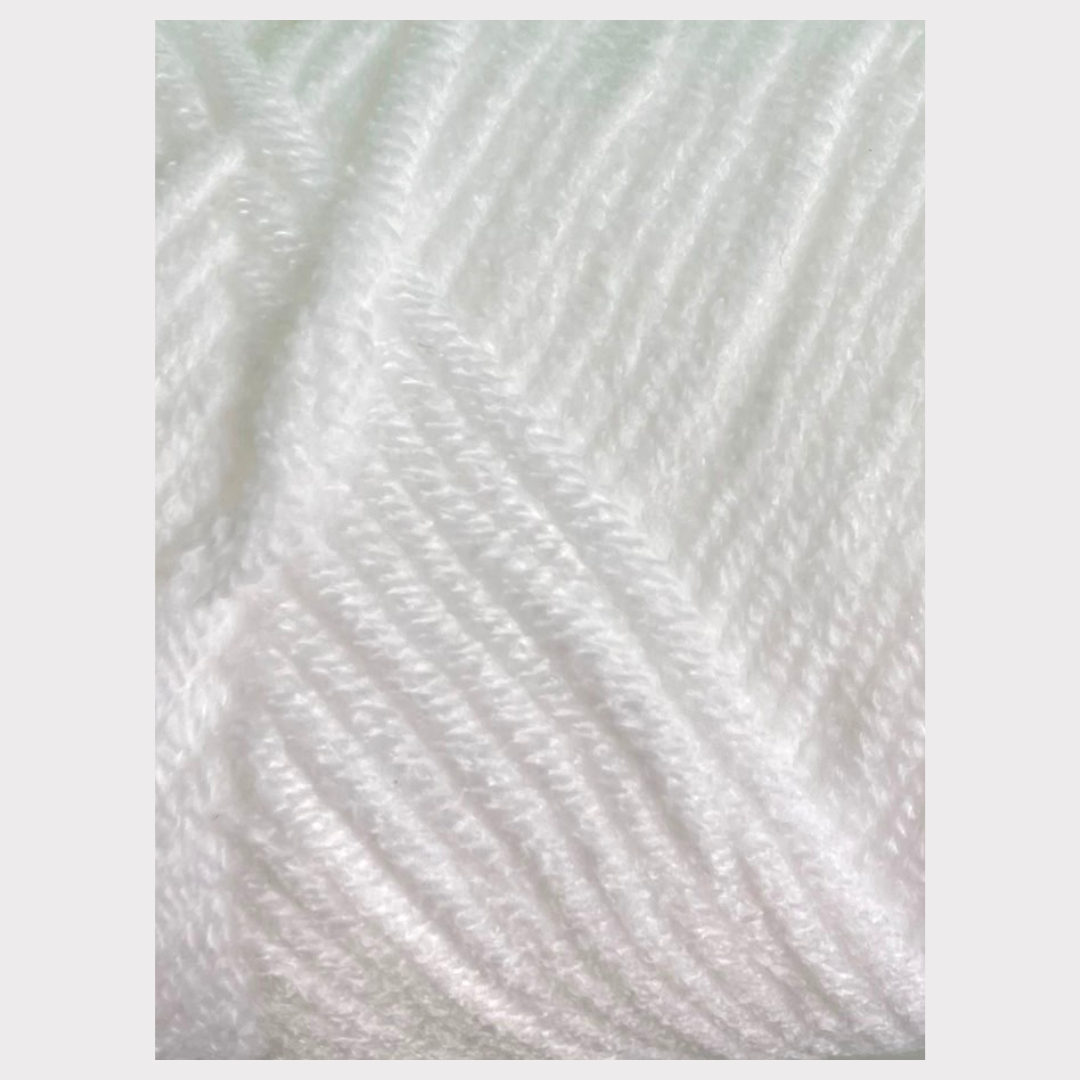 Laine acrylique  - Blanc