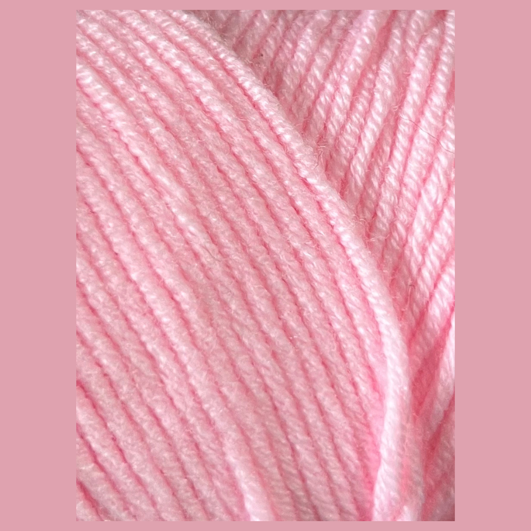 Laine coton XL - Rose bébé